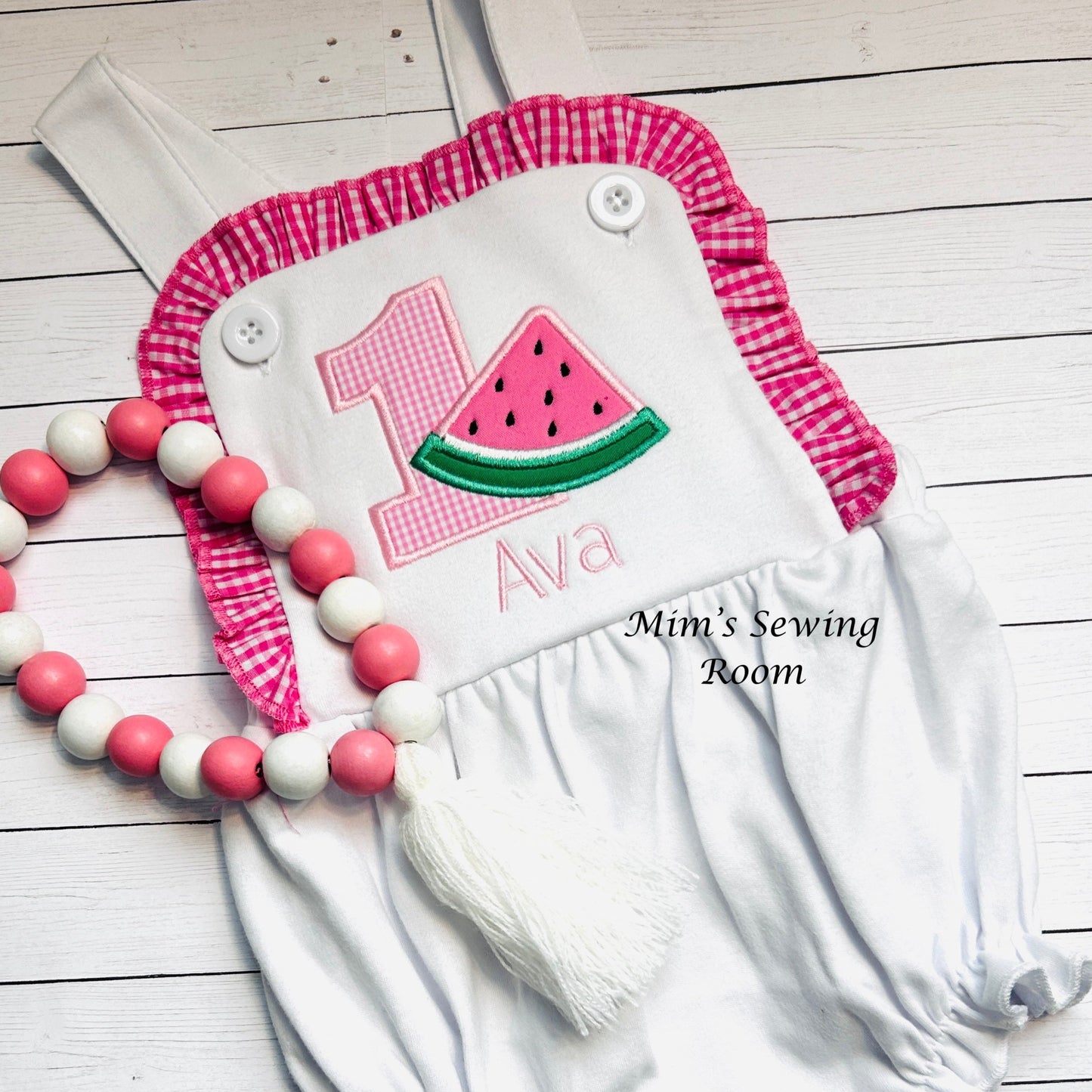 Watermelon 1st birthday bubble