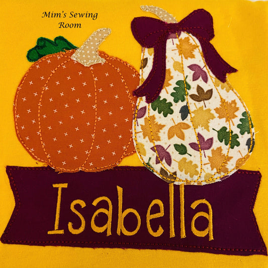 Pumpkin Applique Design