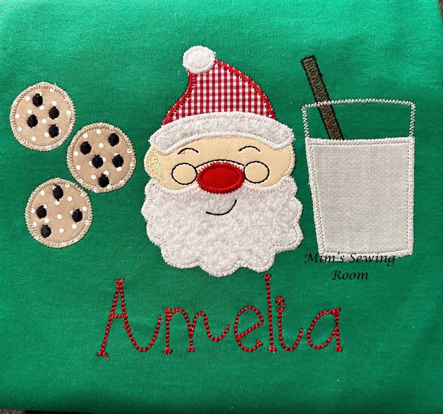 Santa, Milk, and Cookie Trio