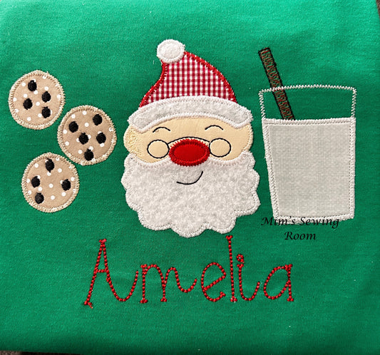 Santa, Milk, and Cookie Trio