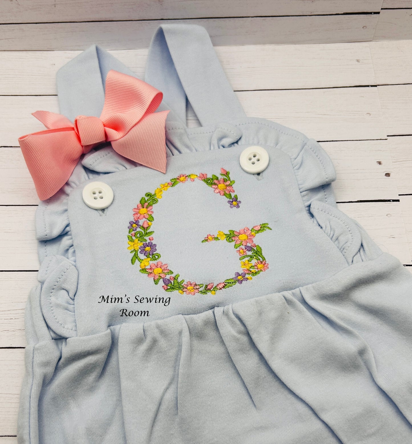 English floral alphabet