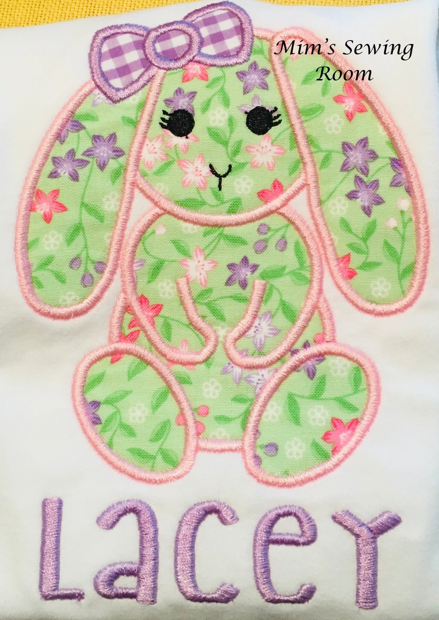 Floppy ear floral bunny