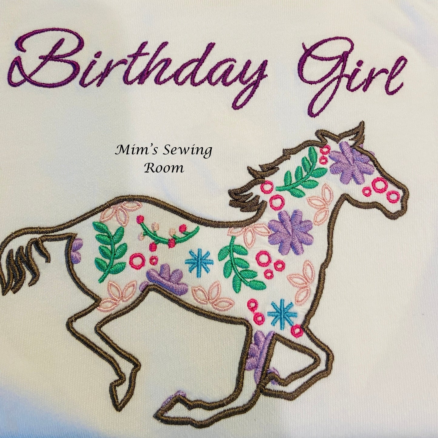 Floral Horse Birthday