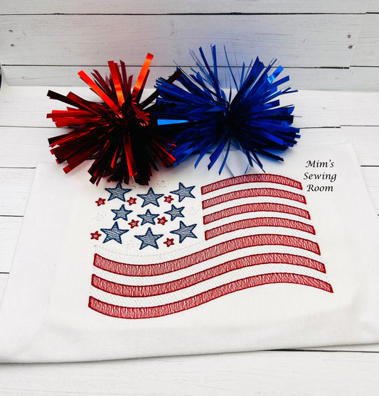 Fourth of July American Flag