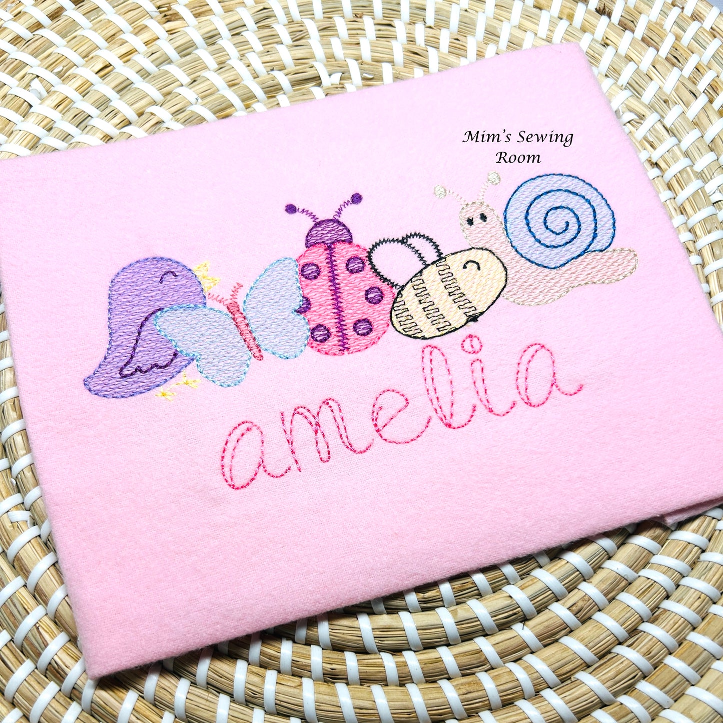 Spring bugs girl design