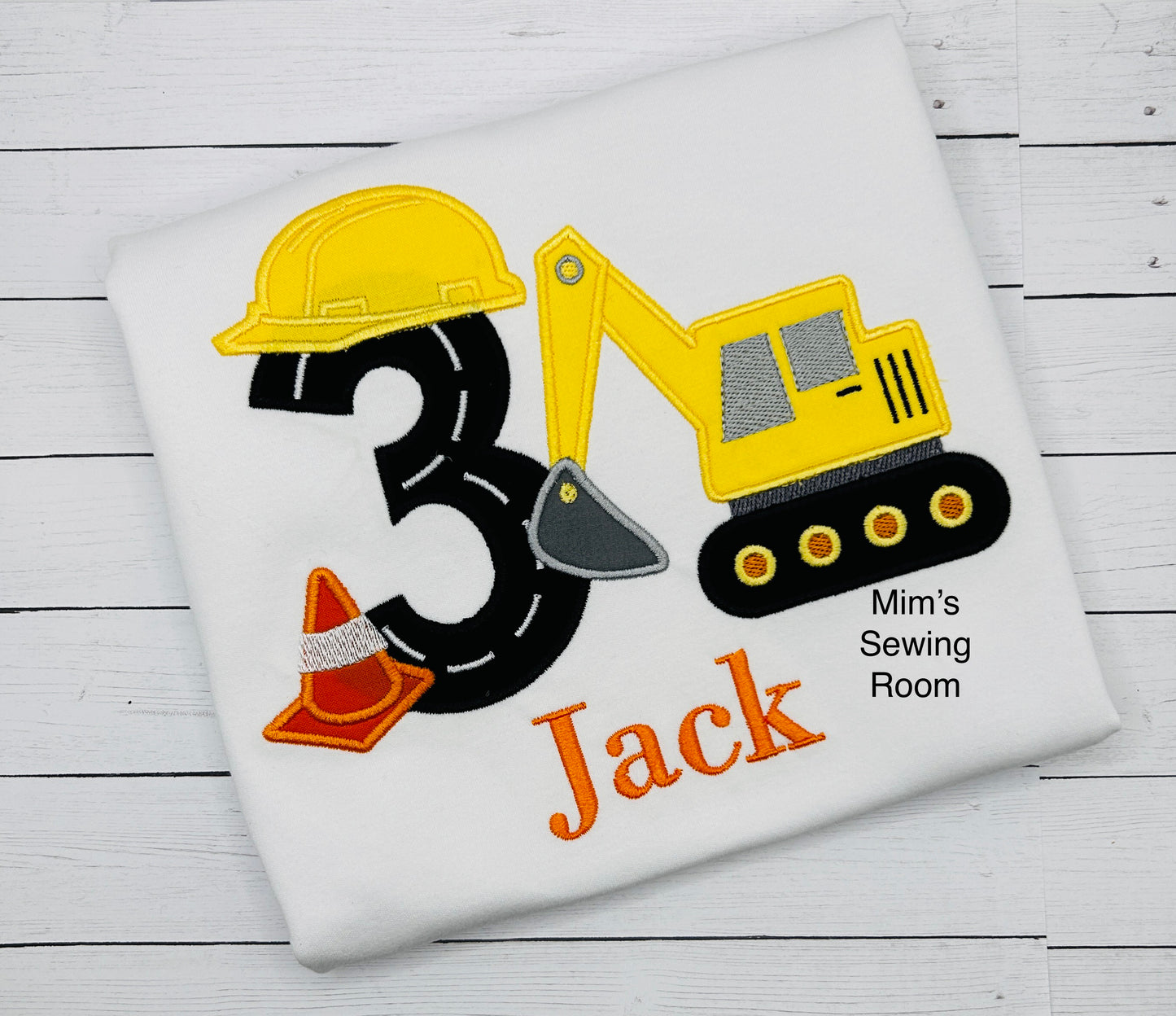 Construction machine birthday