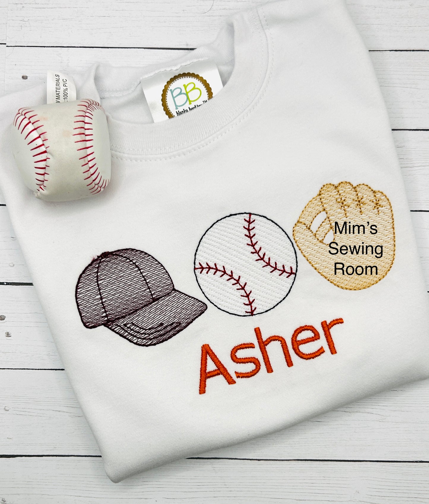 Baseball trio (hat, baseball, and glove)