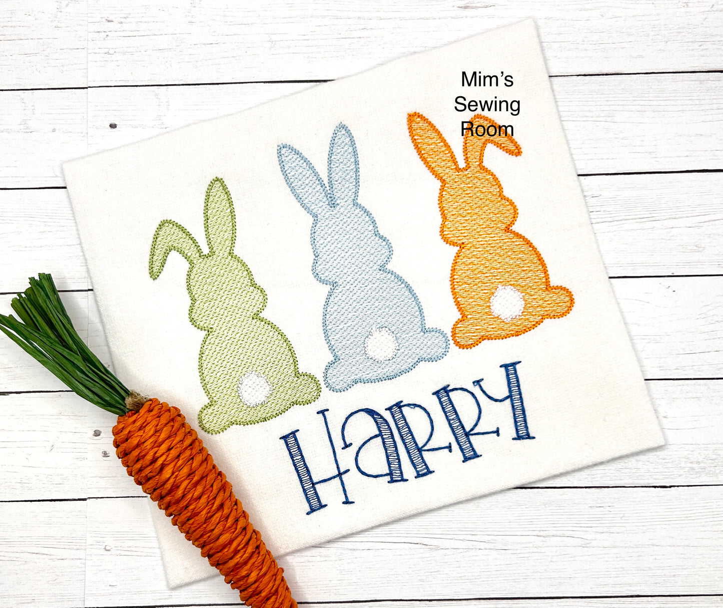 3 Bunny sketch design without bows