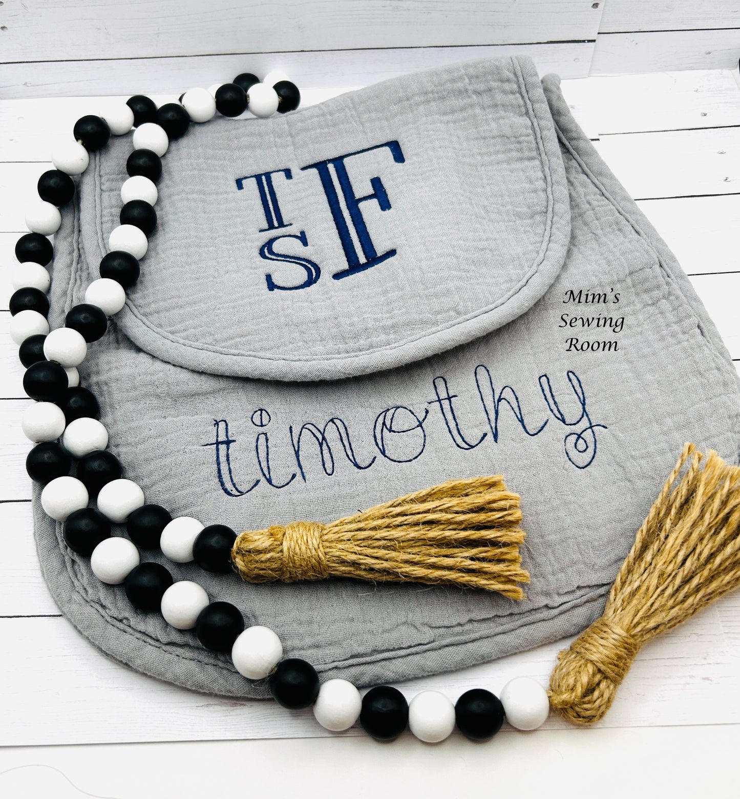 Muslim bib and burp cloth sets