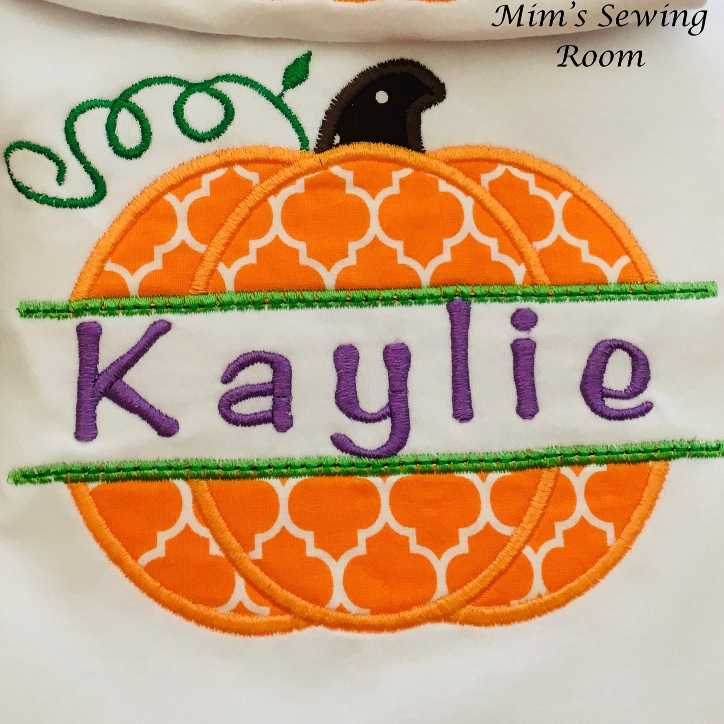 Split Pumpkin Monogram