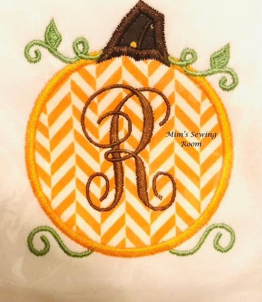 Single Initial Pumpkin