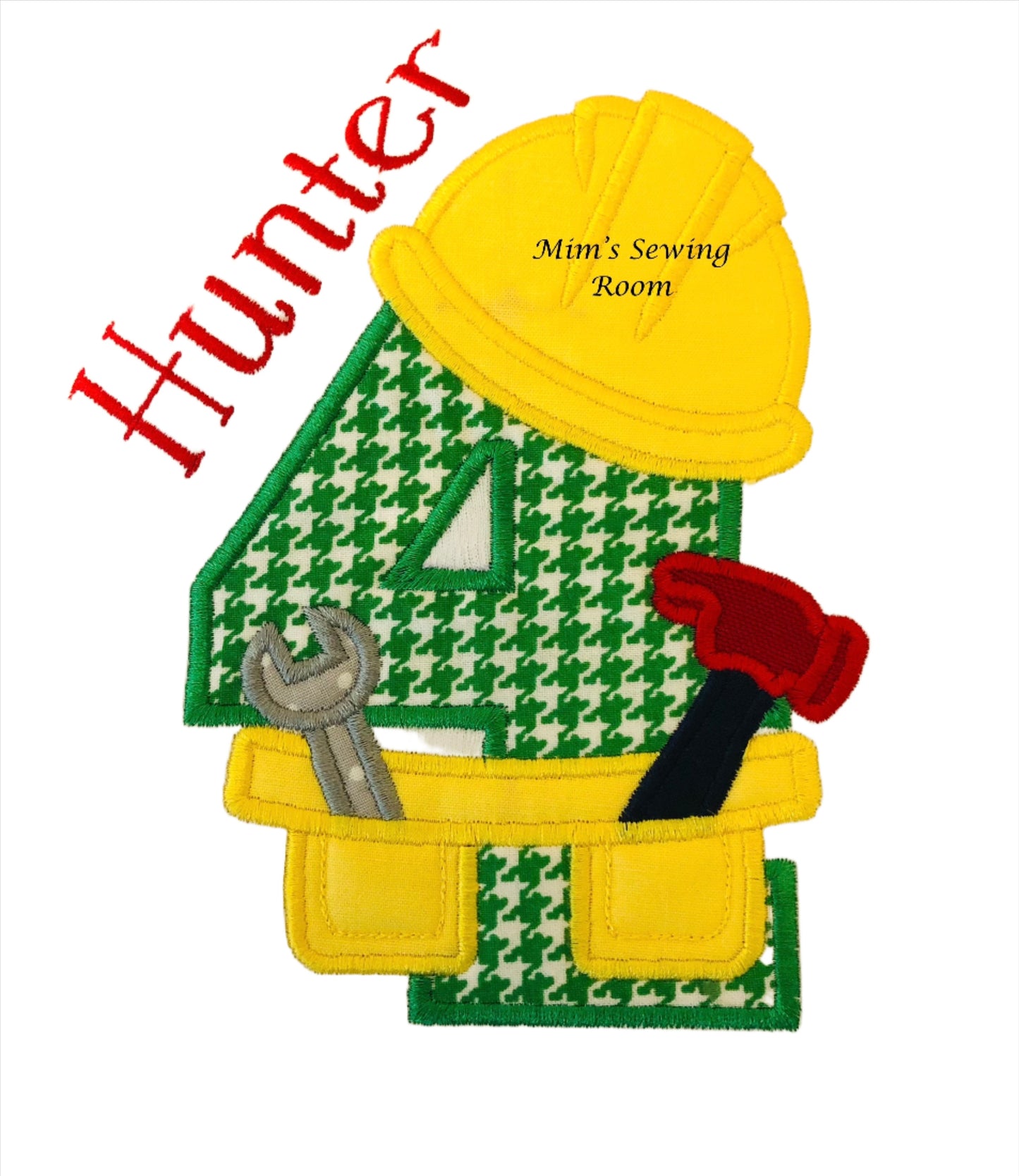 Toolbelt Birthday Applique