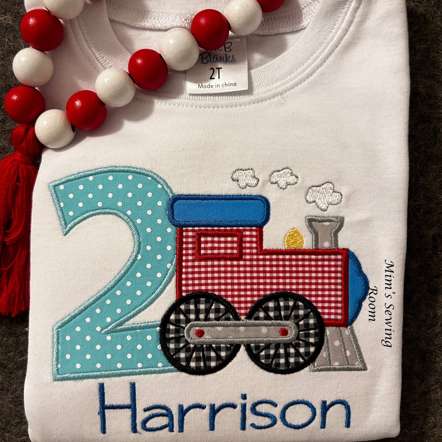 Train Applique Birthday (applique)