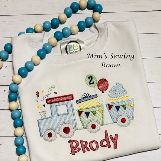 Train Sketch Birthday