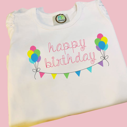 Birthday ballons sketch design