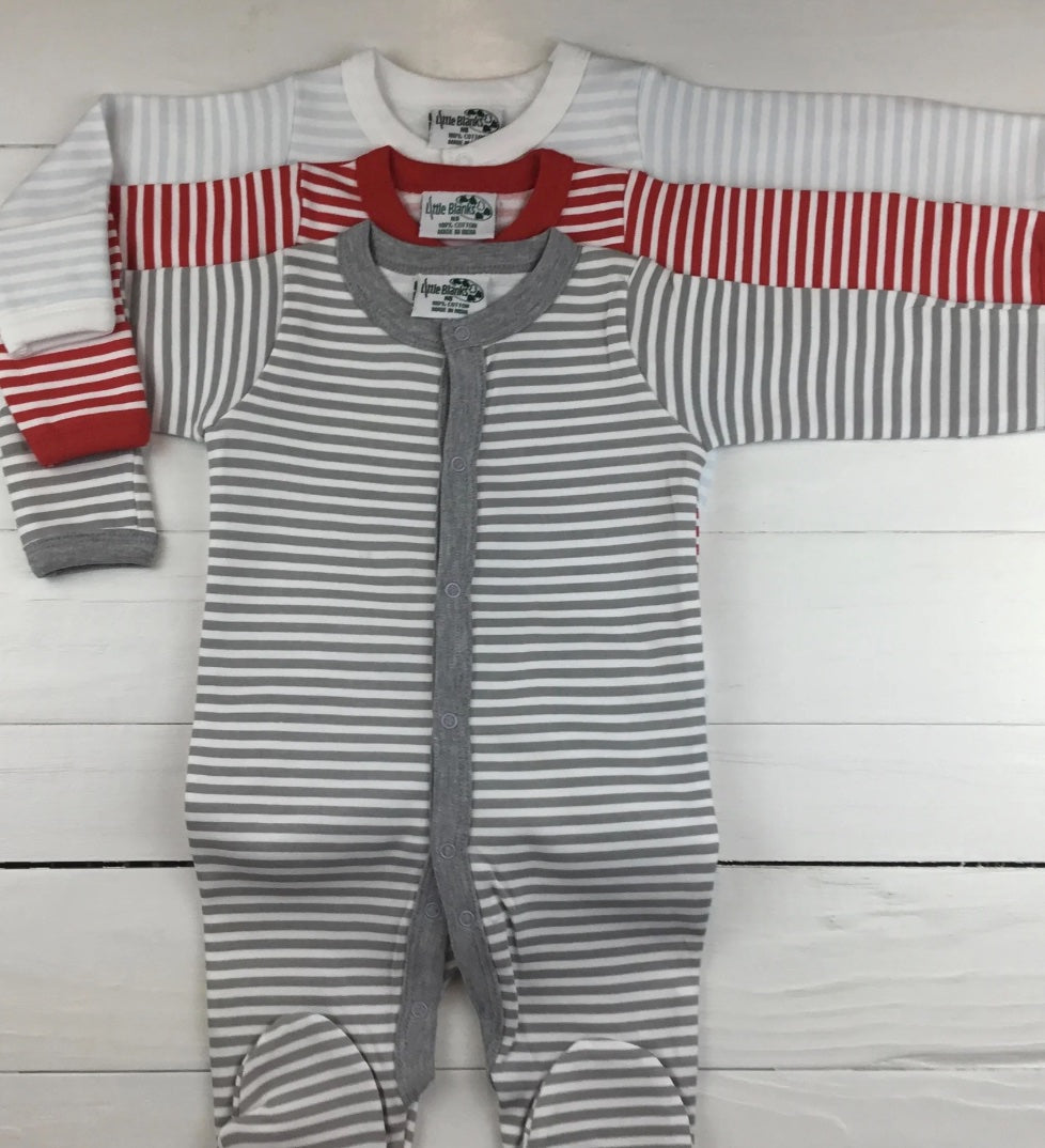 Rebel red footie sleeper