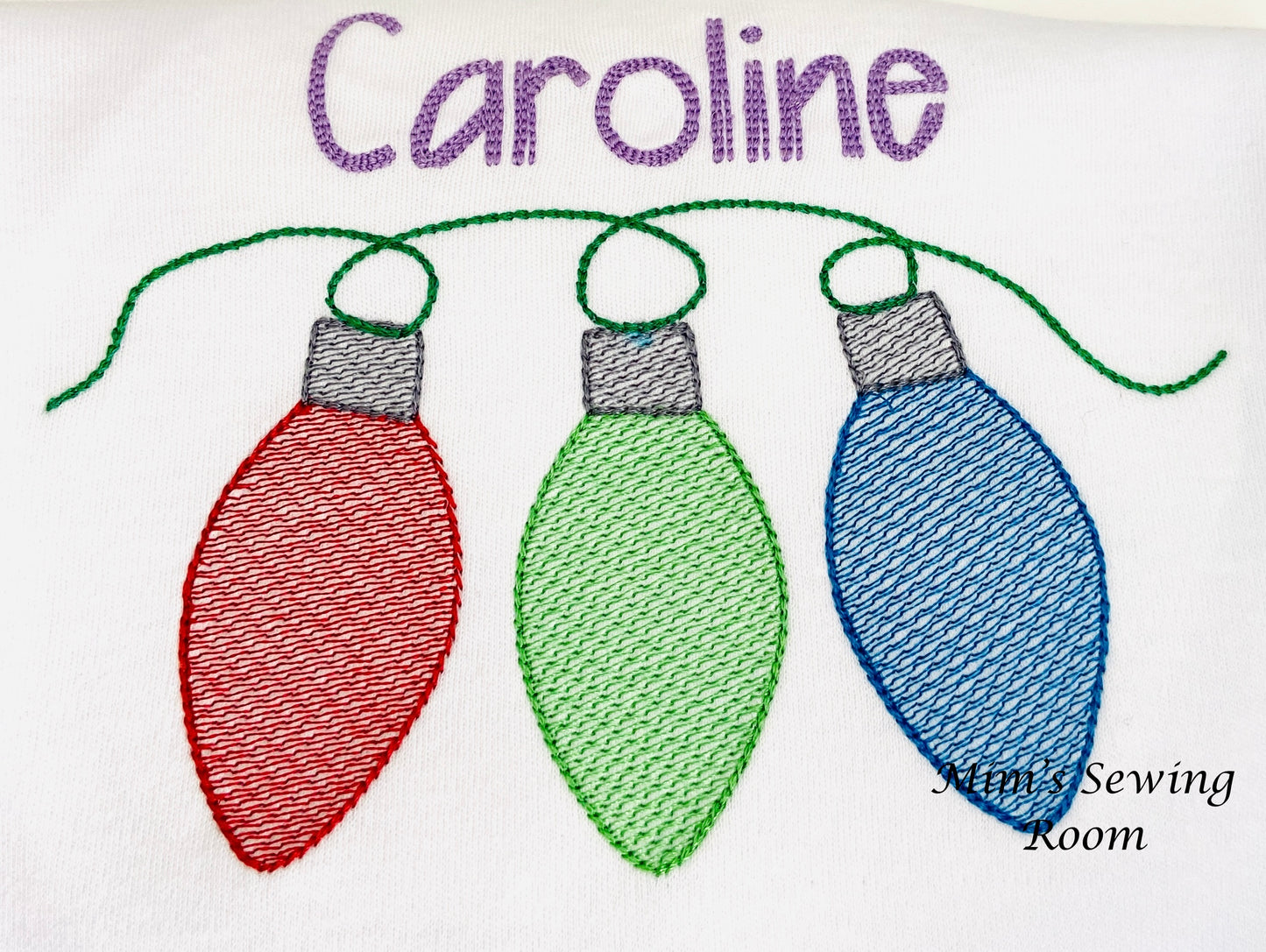 Christmas Light Bulb String