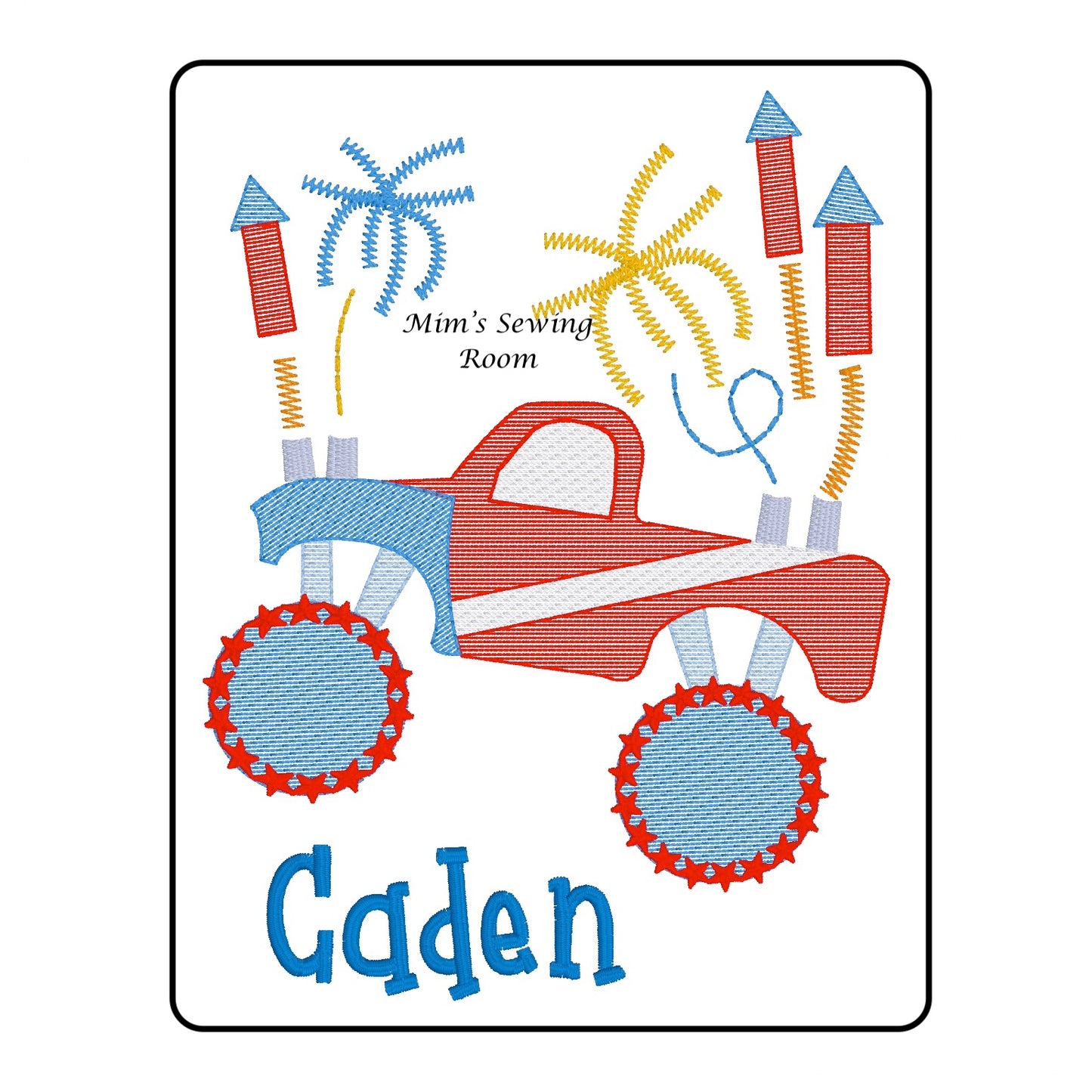 Monster truck with rockets