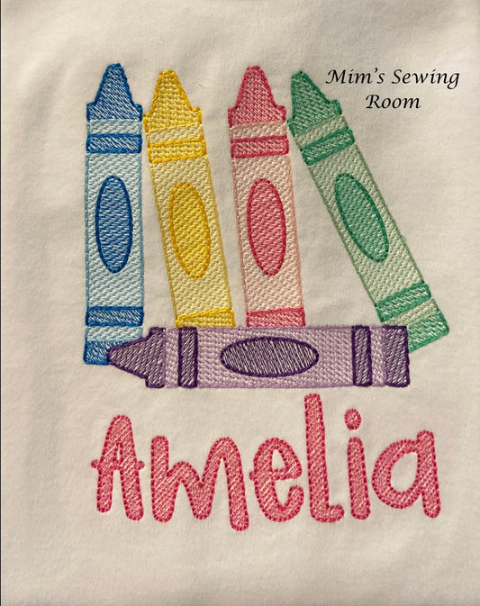 Crayon back to school