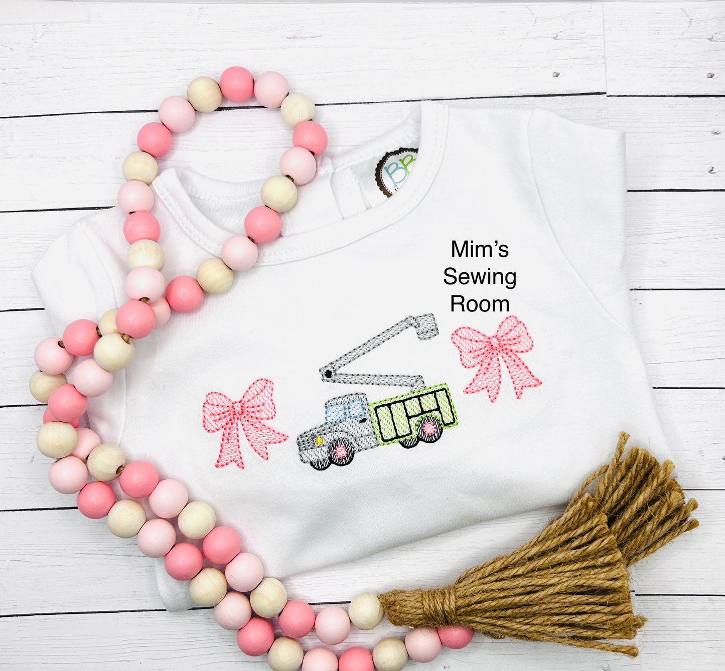 Lineman truck with bows