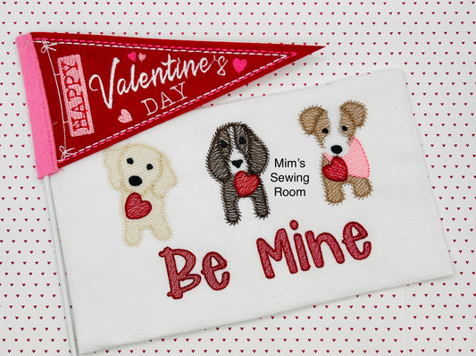 3 puppy with hearts